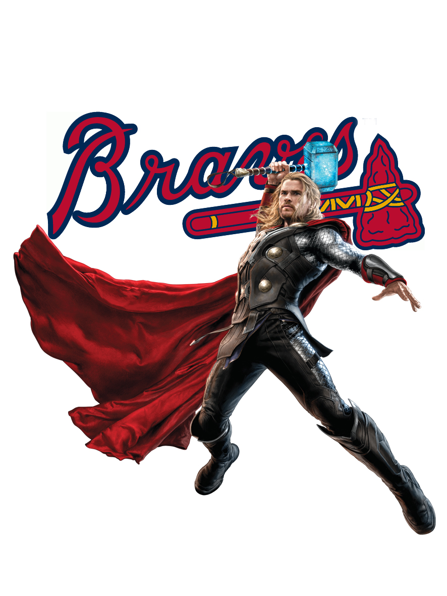 Atlanta Braves Thor Logo vinyl decal